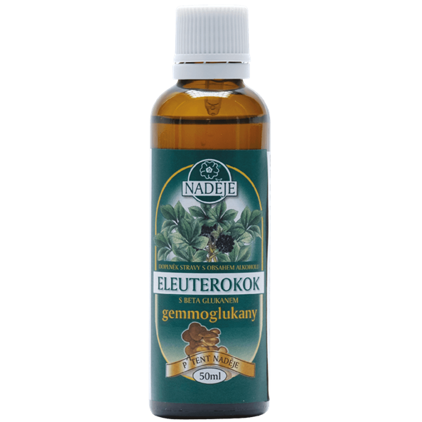 Naděje Eleuterokok s beta glukanem bylinná tinktura 50 ml